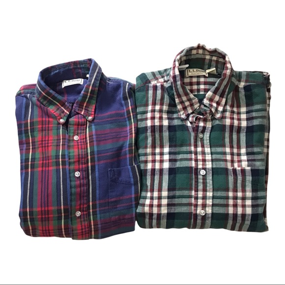 L.L. Bean Other - Bundle 2 Vintage LL Bean Broken In Flannel Shirts